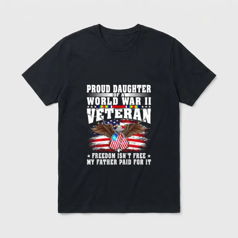 WWII Veteran Family Pride T-Shirt – Classic T-Shirt in Black