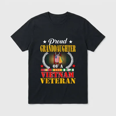 Vietnam Vet Grandparent Pride T-Shirt – Classic T-Shirt in Black
