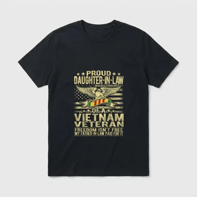 Daughter-In-Law Military Veteran T-Shirt – Classic T-Shirt in Black