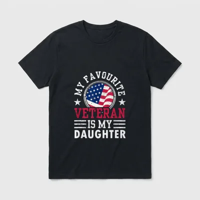 Proud Parent Of Veteran T-Shirt – Classic T-Shirt in Black