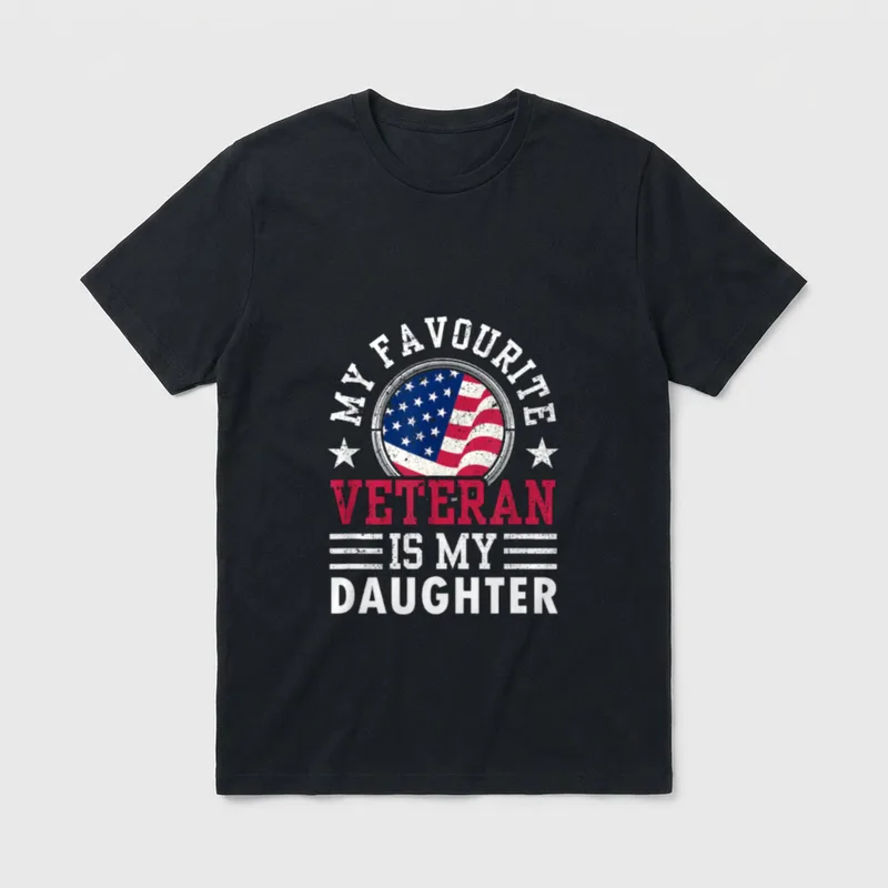 Proud Parent Of Veteran T-Shirt – Classic T-Shirt in Black