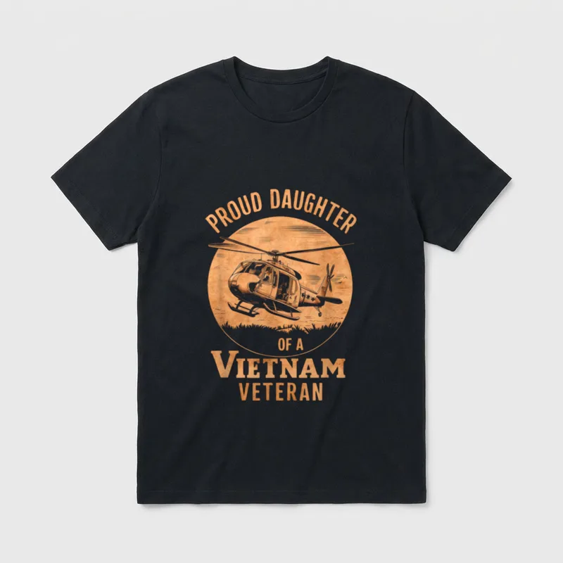 Proud Daughter of a Vietnam Celebrate T-Shirt – Classic T-Shirt in Black