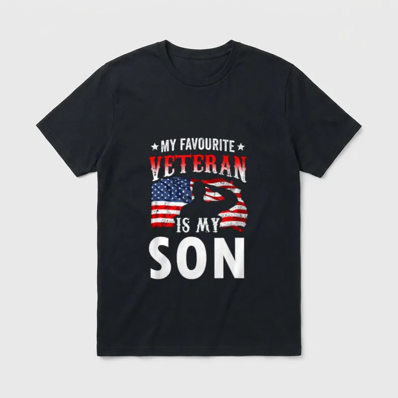 Proud Military Mom T-Shirt – Classic T-Shirt in Black
