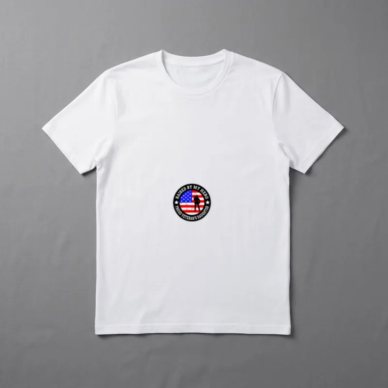 Raised By My Hero Veteran's T-Shirt – Classic T-Shirt in Black