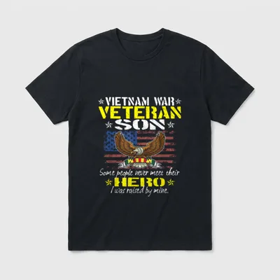 Veteran Son Hero T-Shirt – Classic T-Shirt in Black