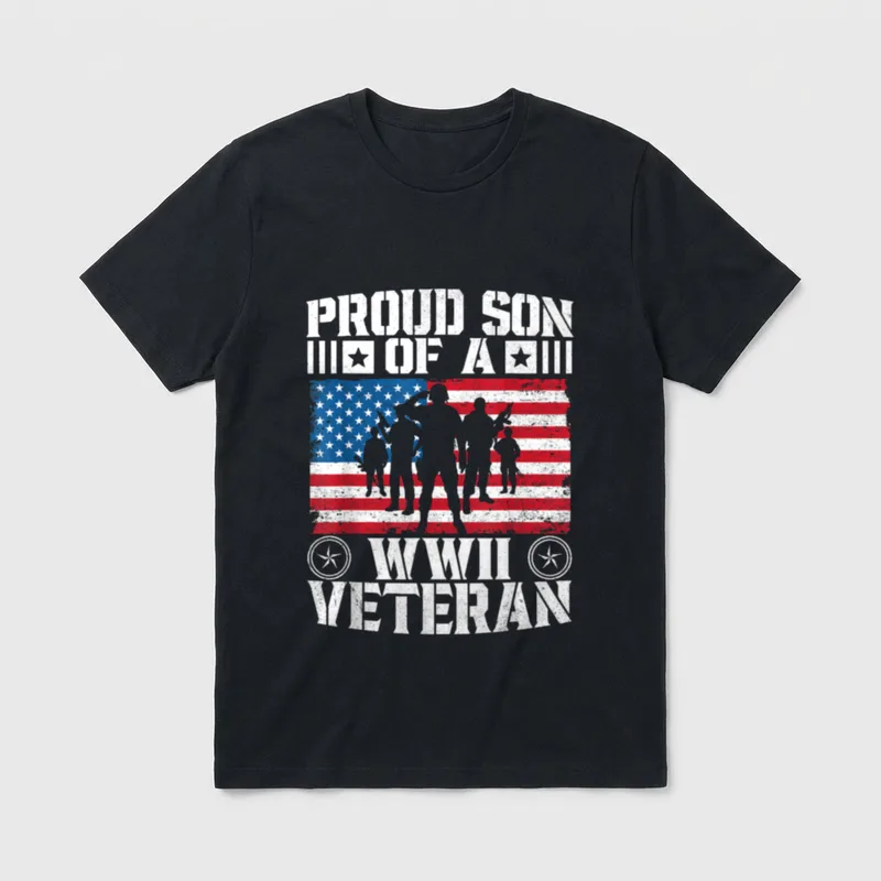 Patriotic Veteran Patriotism T-Shirt – Classic T-Shirt in Black