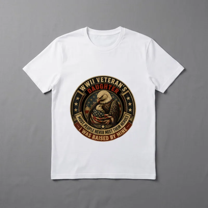 Eagle WWII Veteran's Daughter Most People T-Shirt – Classic T-Shirt in Black
