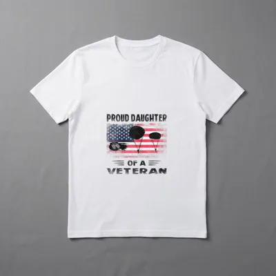 Airborne Infantry Paratrooper Proud Daughter T-Shirt – Classic T-Shirt in Black