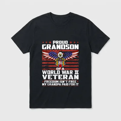 World War 2 Veteran Freedom T-Shirt – Classic T-Shirt in Black