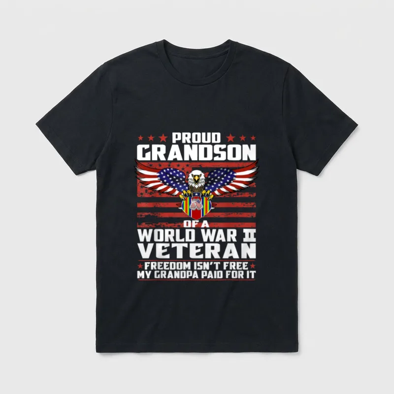 World War 2 Veteran Freedom T-Shirt – Classic T-Shirt in Black