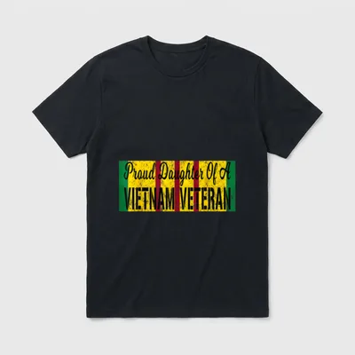 Proud Daughter of a Vietnam War T-Shirt – Classic T-Shirt in Black