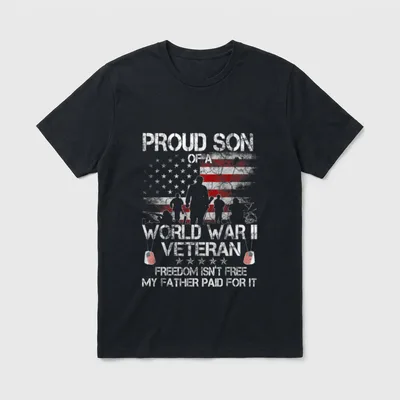 Veteran WW 2 Military T-Shirt – Classic T-Shirt in Black