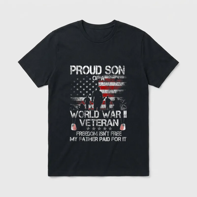 Veteran WW 2 Military T-Shirt – Classic T-Shirt in Black