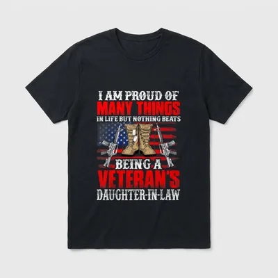 I'm Proud of Being a Veteran's T-Shirt – Classic T-Shirt in Black