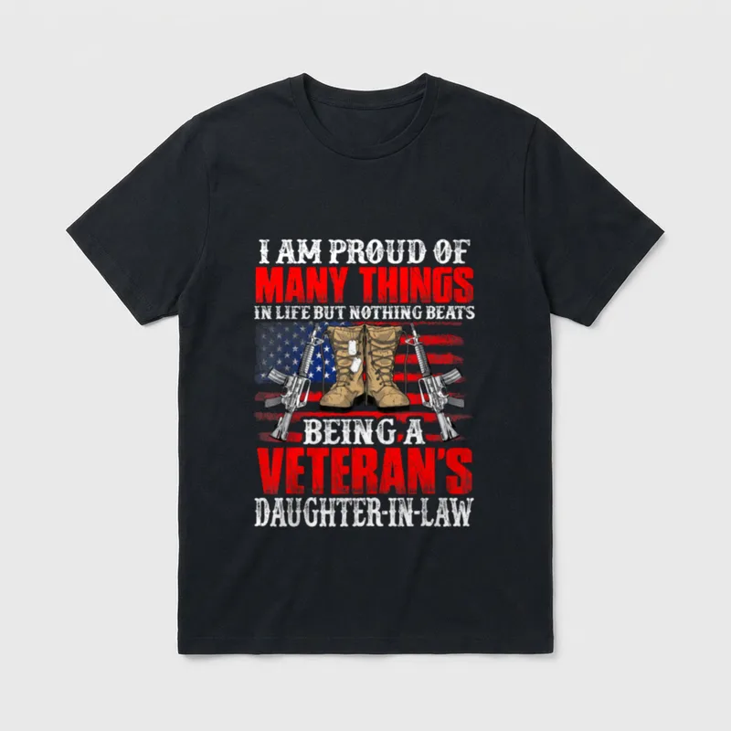 I'm Proud of Being a Veteran's T-Shirt – Classic T-Shirt in Black