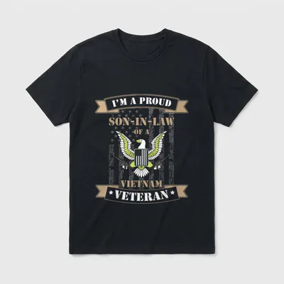 Proud Son in Law of Vietnam T-Shirt – Classic T-Shirt in Black
