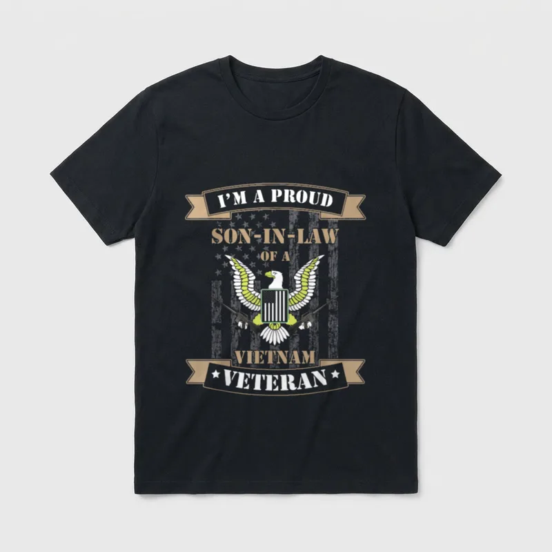 Proud Son in Law of Vietnam T-Shirt – Classic T-Shirt in Black