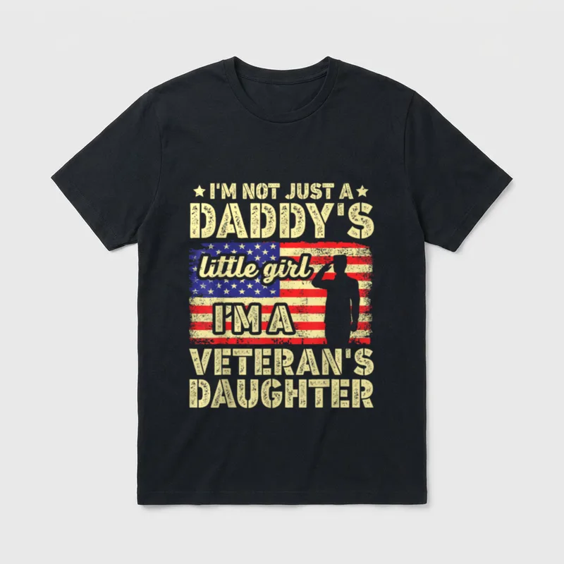 Veterans Day Veteran's Daughter T-Shirt – Classic T-Shirt in Black