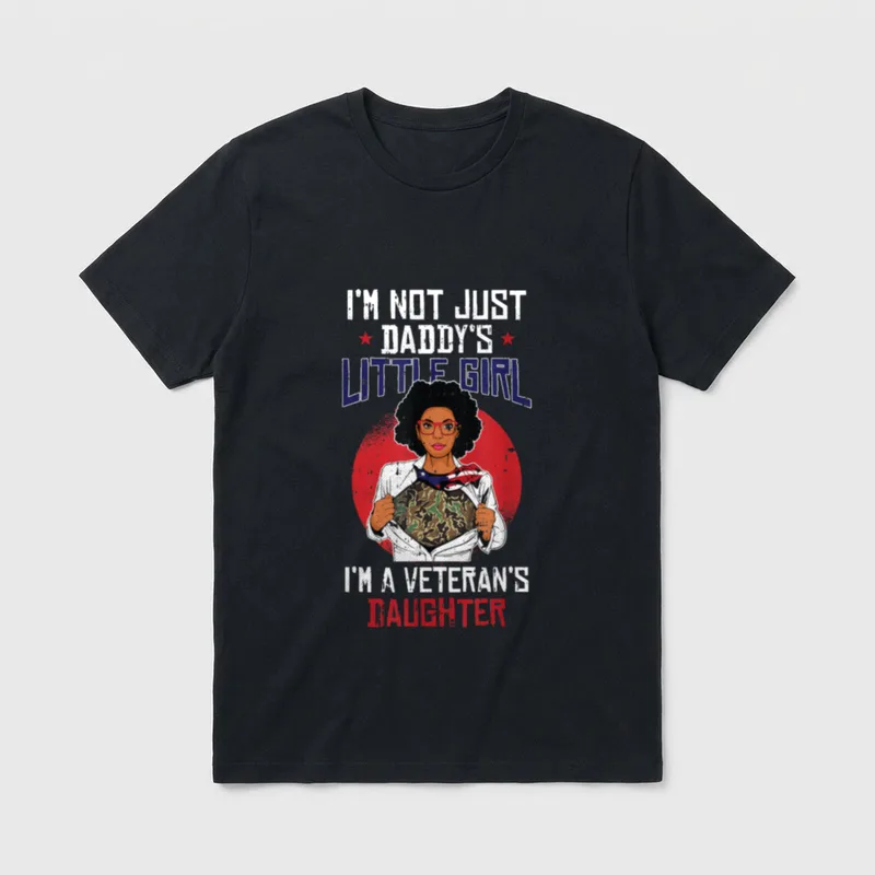 Veteran Daughter Month of the Military T-Shirt – Classic T-Shirt in Black