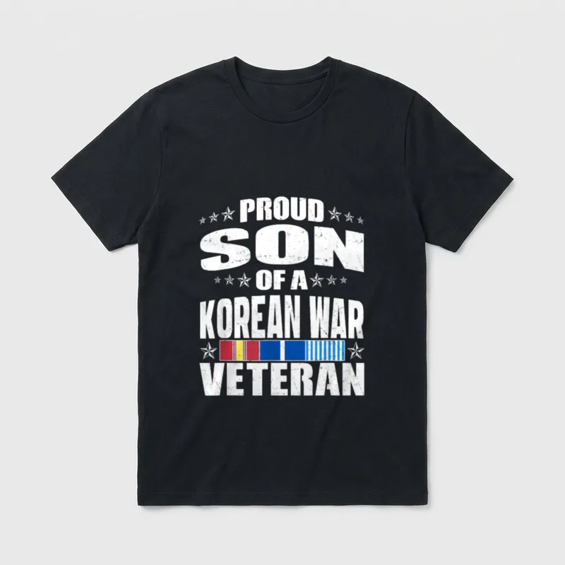 Proud Son of Korean War Military T-Shirt – Classic T-Shirt in Black