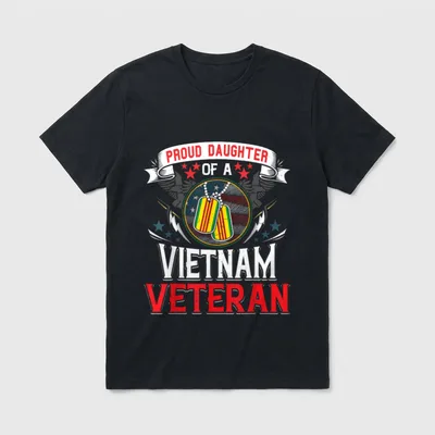 Military Flag Veteran T-Shirt – Classic T-Shirt in Black
