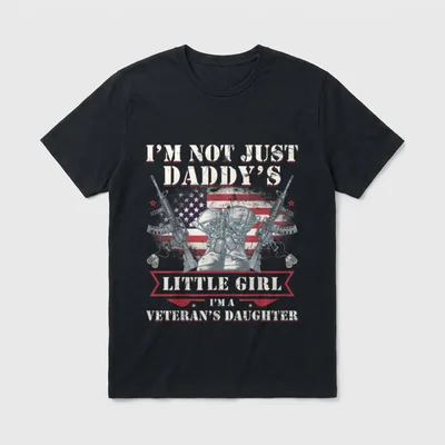 I'm a Veteran's Daughter T-Shirt – Classic T-Shirt in Black