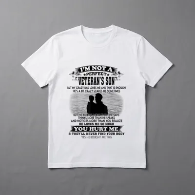 I’m Not a Perfect Veteran's Son T-Shirt – Classic T-Shirt in Black