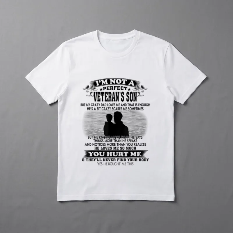 I’m Not a Perfect Veteran's Son T-Shirt – Classic T-Shirt in Black