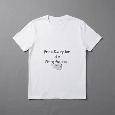Proud Daughter of Army Veteran Perfect T-Shirt – Classic T-Shirt in Black