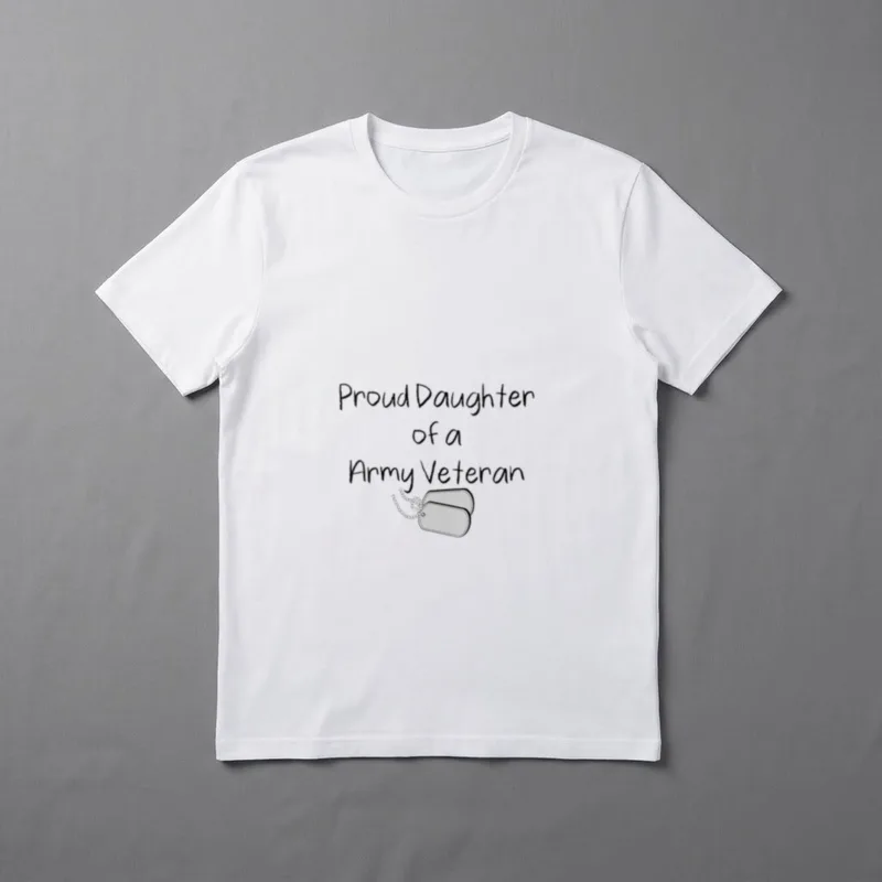 Proud Daughter of Army Veteran Perfect T-Shirt – Classic T-Shirt in Black