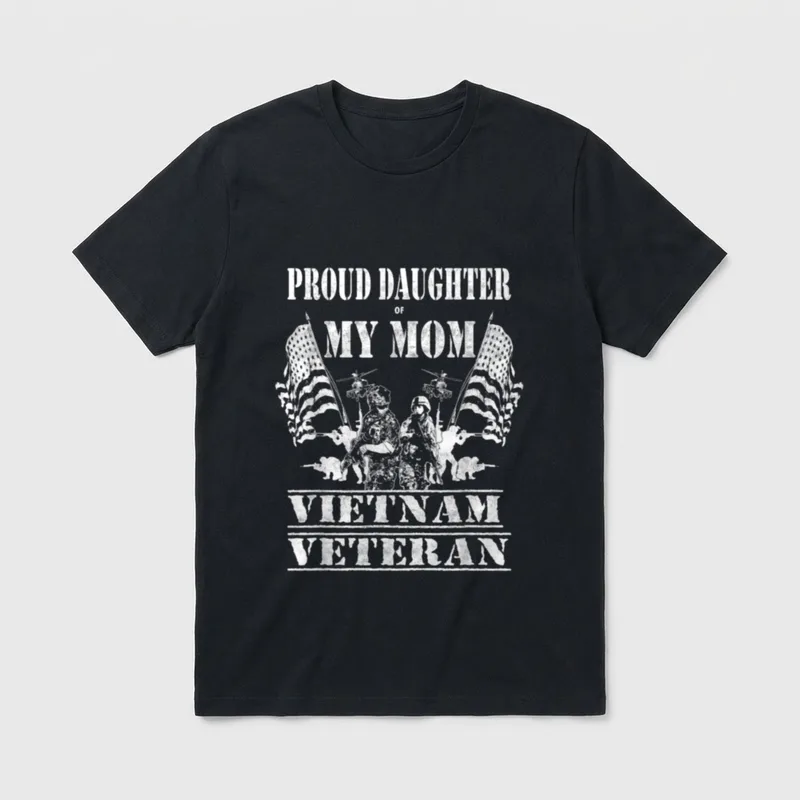 Proud Daughter of My Mom Vietnam T-Shirt – Classic T-Shirt in Black