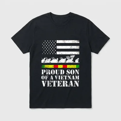 Proud Son of a Vietnam Pride T-Shirt – Classic T-Shirt in Black
