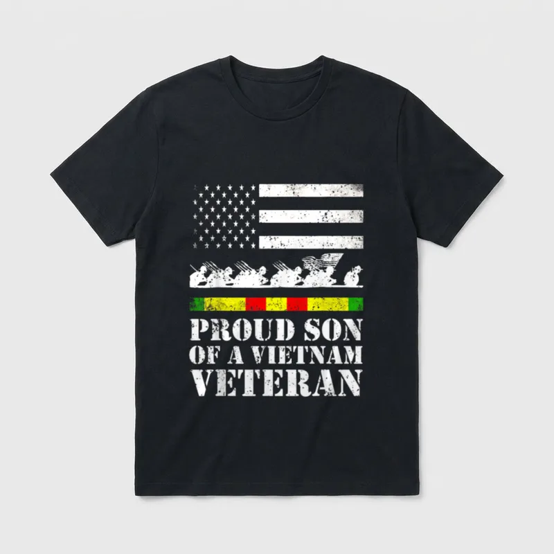 Proud Son of a Vietnam Pride T-Shirt – Classic T-Shirt in Black