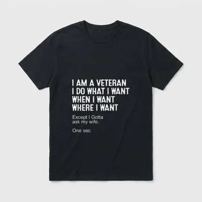Veteran Grandpa Father's Day T-Shirt – Classic T-Shirt in Black