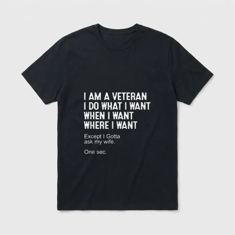 Veteran Grandpa Father's Day T-Shirt – Classic T-Shirt in Black