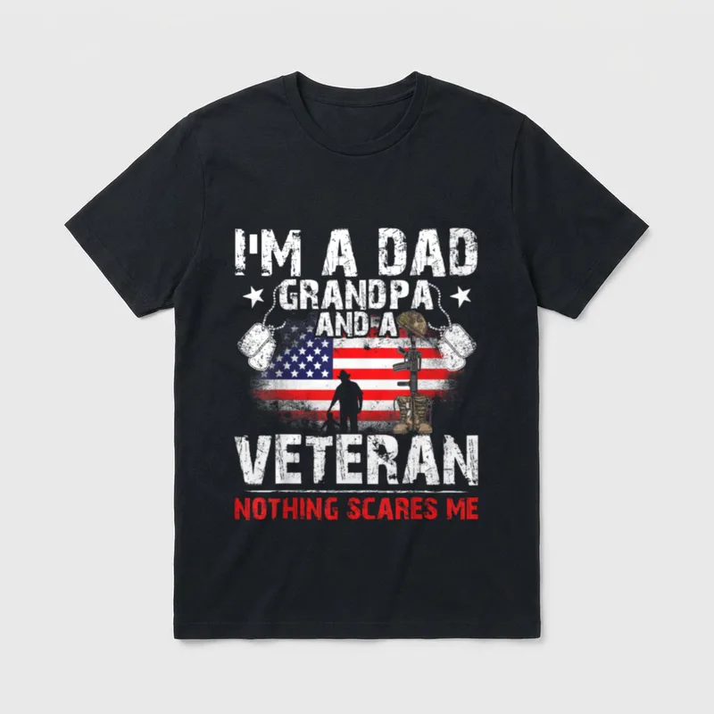 Veteran Father's Day Gift T-Shirt – Classic T-Shirt in Black