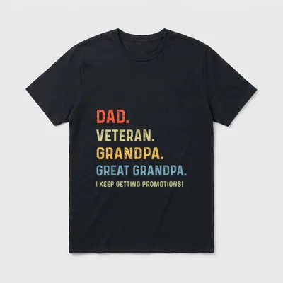 Veteran Dad Father's Day T-Shirt – Classic T-Shirt in Black