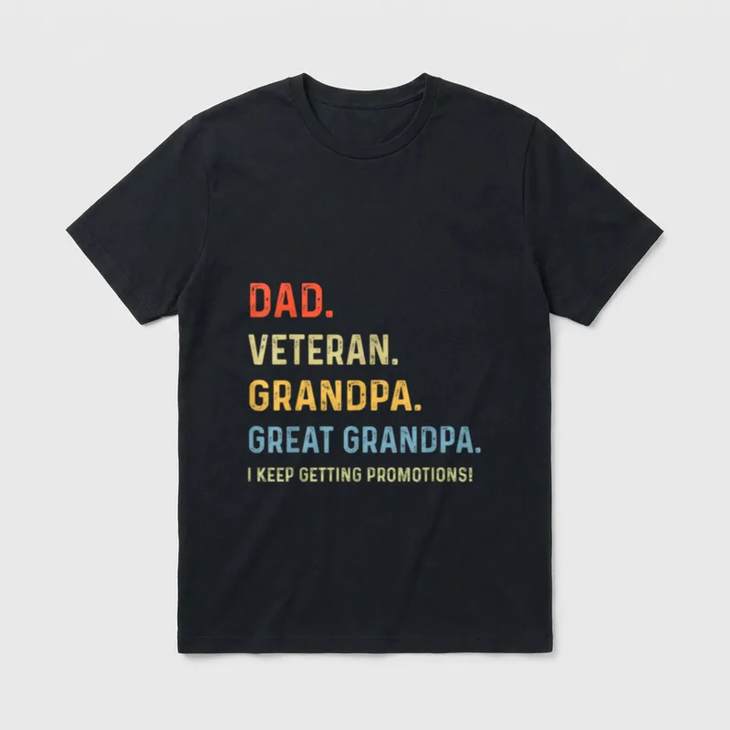 Veteran Dad Father's Day T-Shirt – Classic T-Shirt in Black