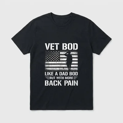 US Army Veteran Dad T-Shirt – Classic T-Shirt in Black