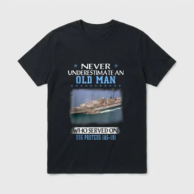 USS Proteus AS-19 Veterans Day T-Shirt – Classic T-Shirt in Black