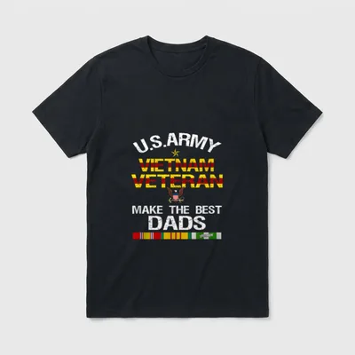 Army Vietnam Vet Father T-Shirt – Classic T-Shirt in Black