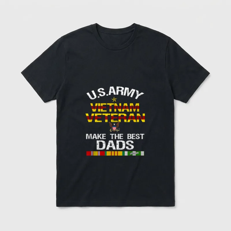 Army Vietnam Vet Father T-Shirt – Classic T-Shirt in Black