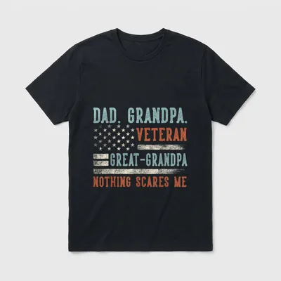 Great Grandpa Veteran Gift T-Shirt – Classic T-Shirt in Black