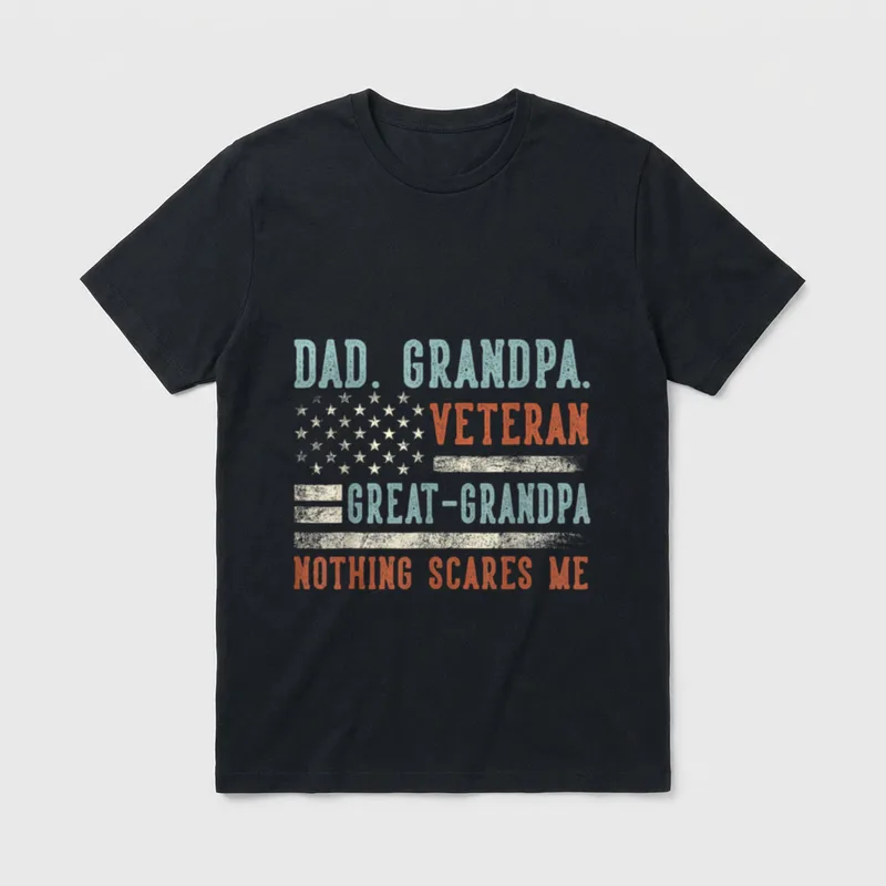 Great Grandpa Veteran Gift T-Shirt – Classic T-Shirt in Black