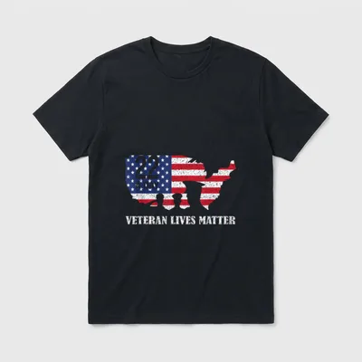 Military Dad Lives Matter T-Shirt – Classic T-Shirt in Black