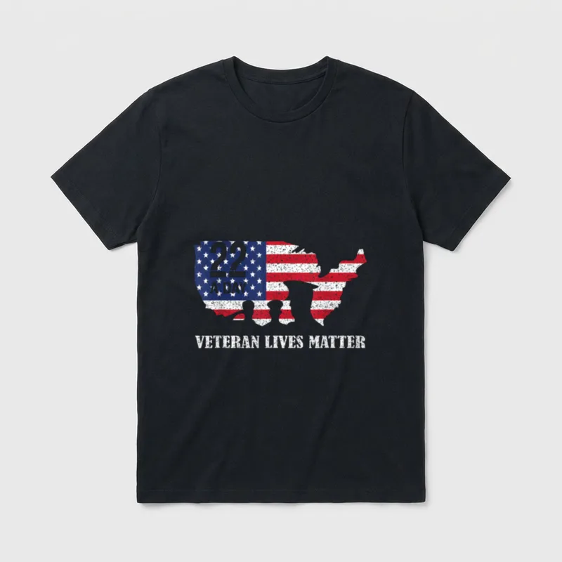 Military Dad Lives Matter T-Shirt – Classic T-Shirt in Black