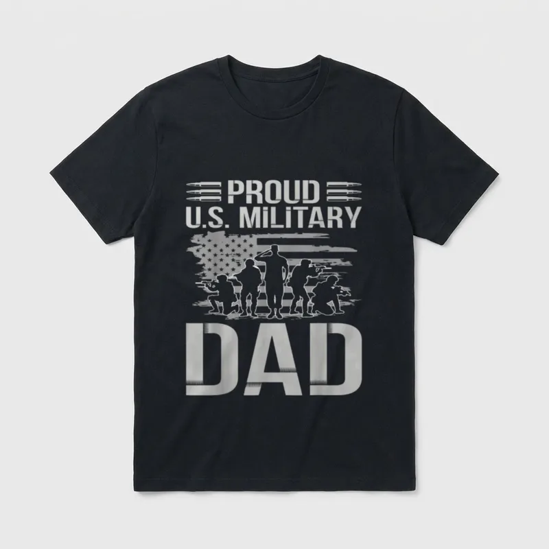 Dad Father's Day for Grandpa Proud T-Shirt – Classic T-Shirt in Black