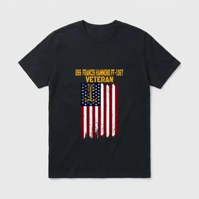 Francis Hammond FF-1067 Frigate Veterans Day T-Shirt – Classic T-Shirt in Black