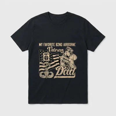 Proud 82nd Airborne Division Veteran T-Shirt – Classic T-Shirt in Black