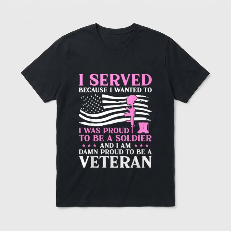 Veteran Mom And Grandma T-Shirt – Classic T-Shirt in Black